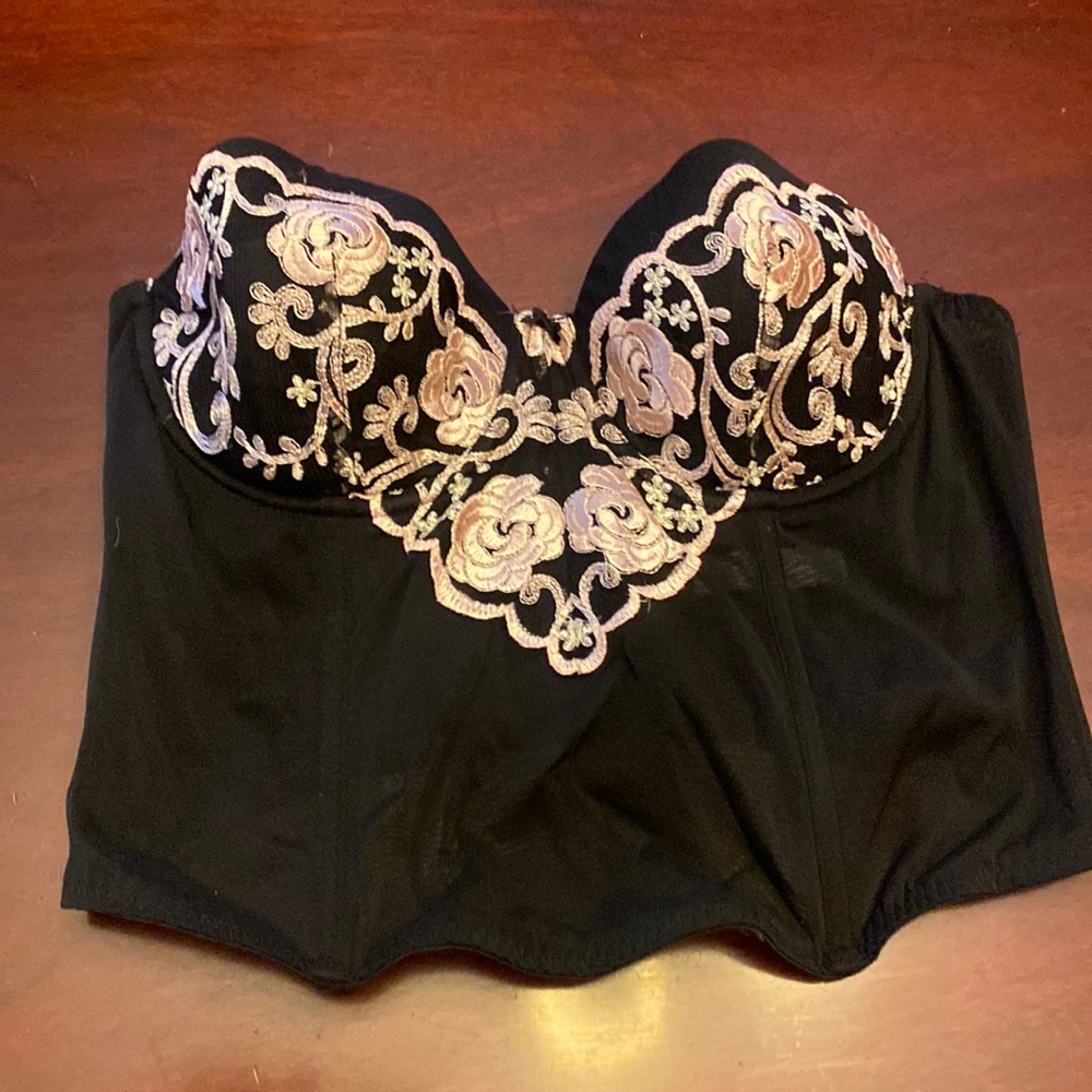 Pink and Black Bustier